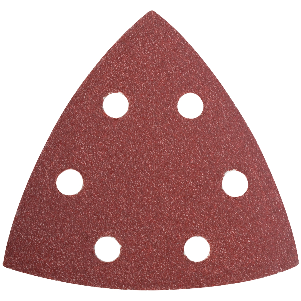Sanding Triangle Sheet 60grit 94x94x94mm 5/pack W/holes Hook & Loop