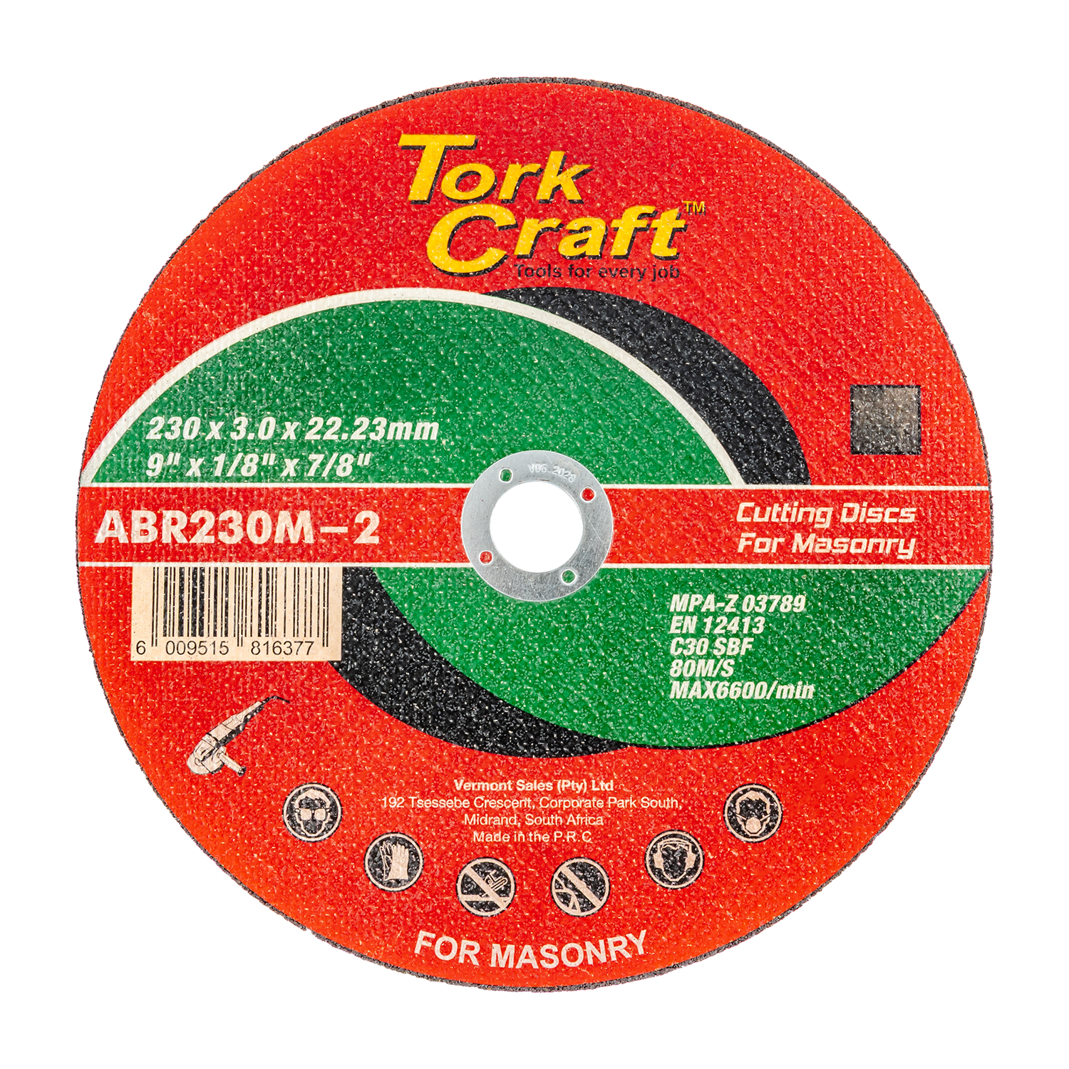 Cutting Disc Masonry 230 X 3.0 X 22.22mm
