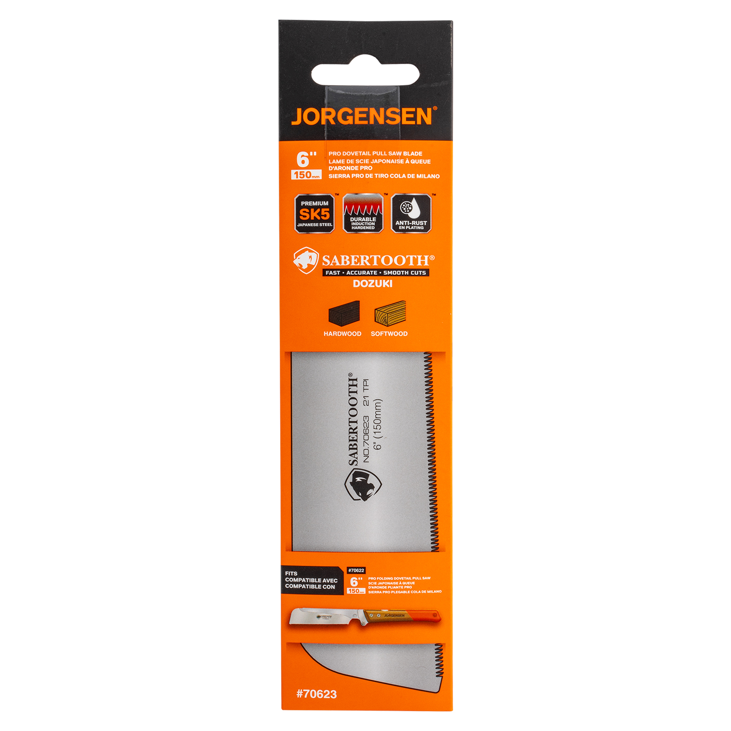 Jorgensen 150mm Dovetail Pull Saw Blade