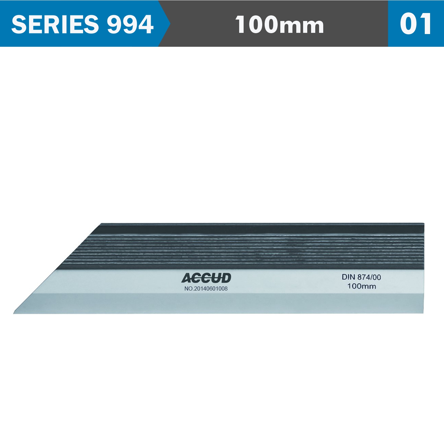 Straight Edge 100mm Din874 S/steel