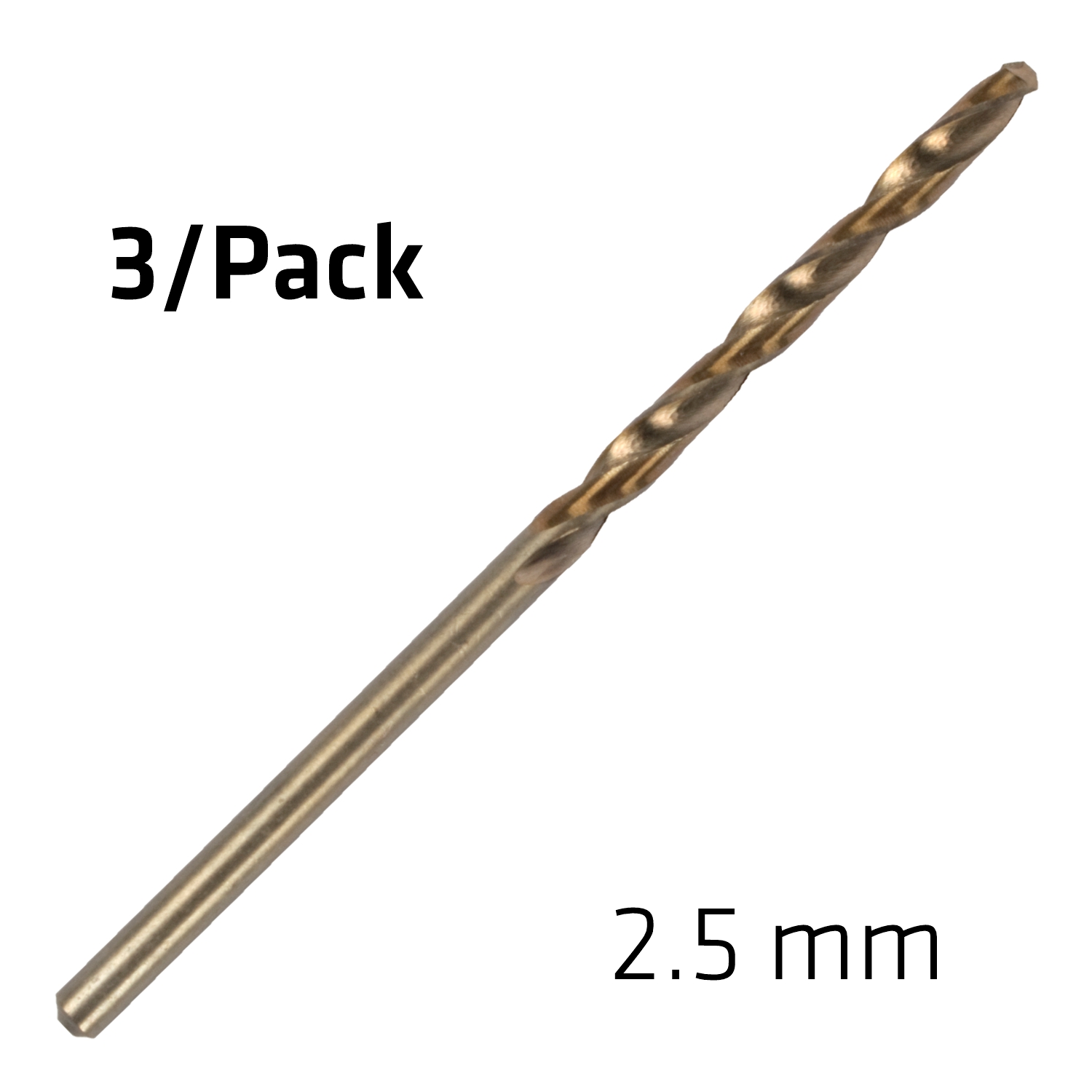 Hss Sprint Master 2.5mm X3 Sleeved Din338 Alpen Drill Bit