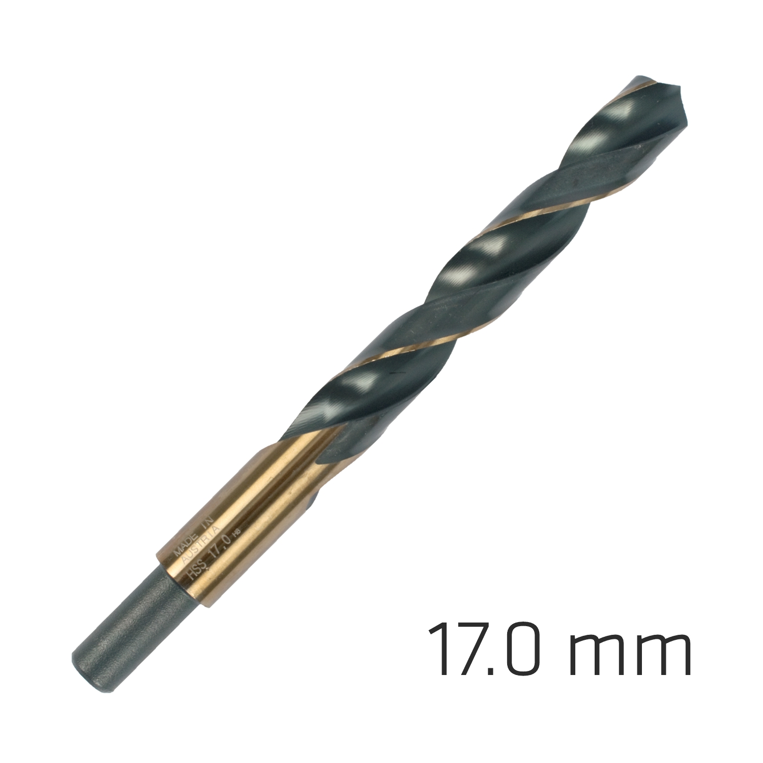 Hss Sprint Master 17.0mm Red Shank 12.5mm X1 Sleeved Din338 Alpen Dril