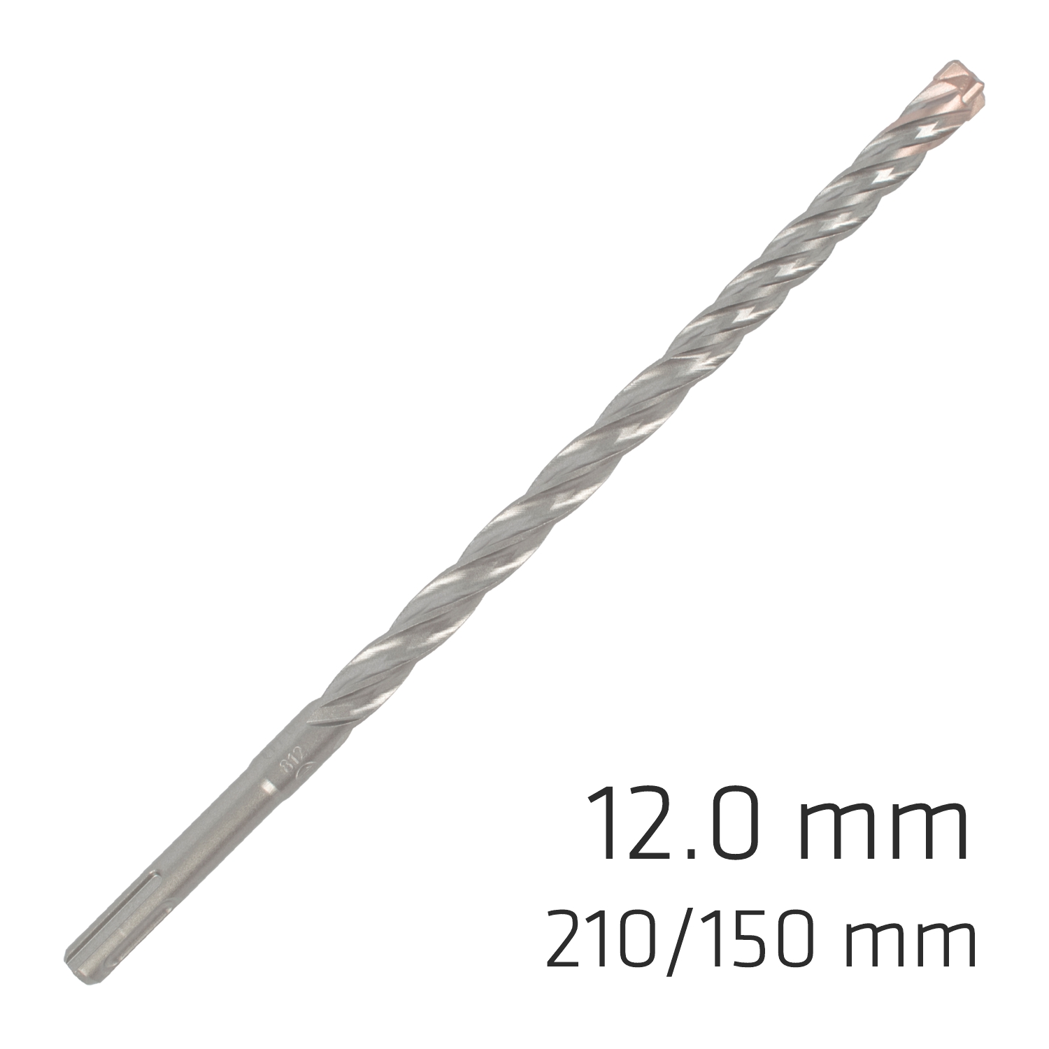 Force X 12.0 X 210/150 Sds-plus Rebar Drill Bit X4 Cutting Edges - Bul