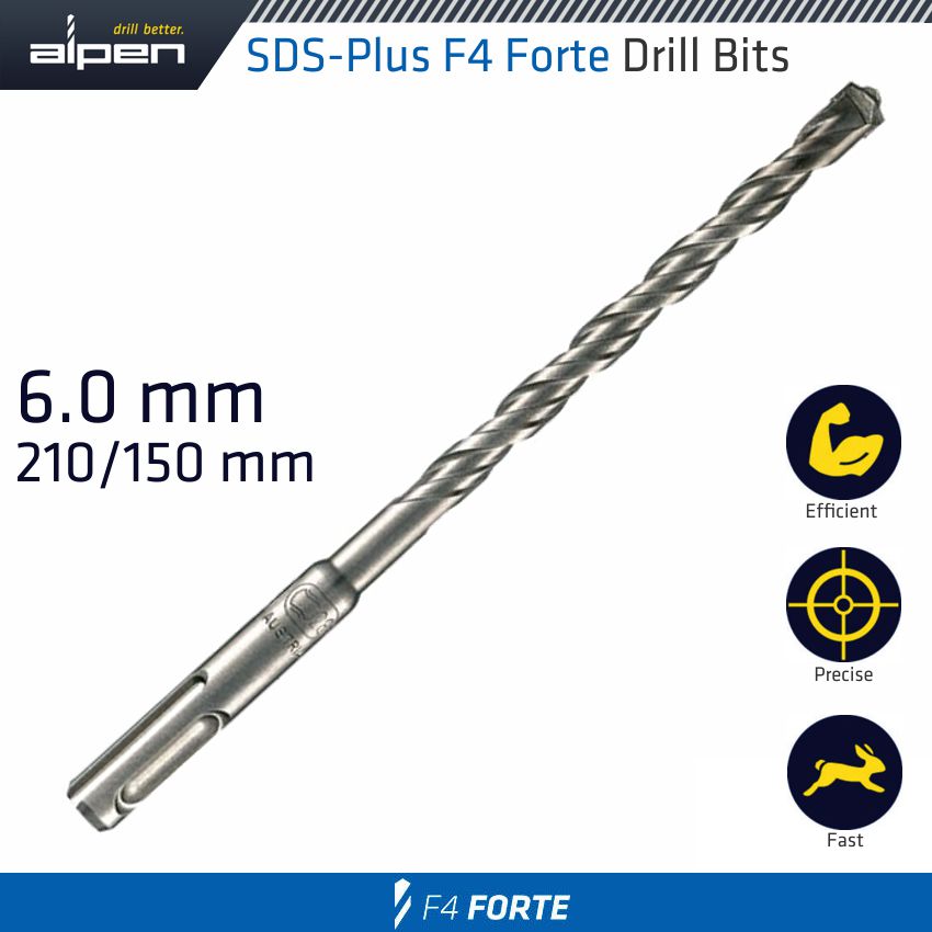 Sds Plus Bit 210 X 150mm 6mm Bulk