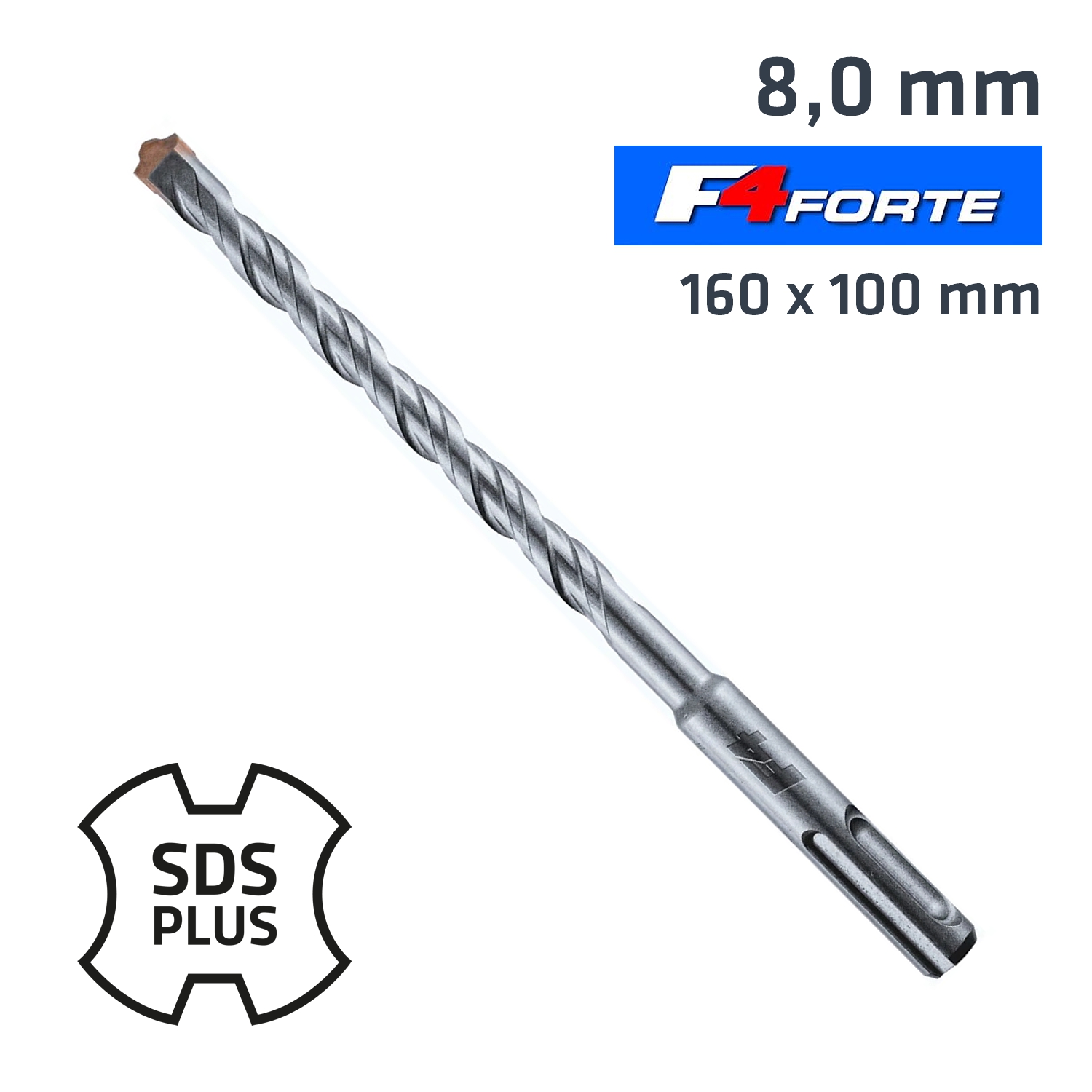 Sds Plus Drill Hammer F4 Bit 160 X 100 8mm