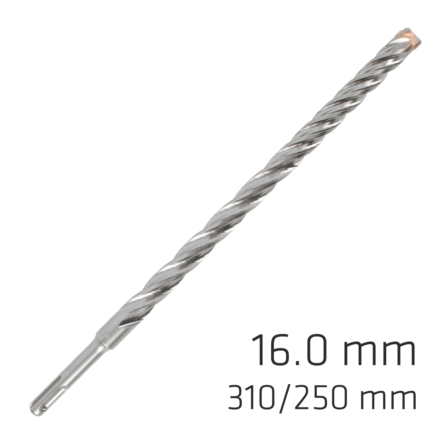 Force X 16.0 X 310/250 Sds-plus Rebar Drill Bit X4 Cutting Edges