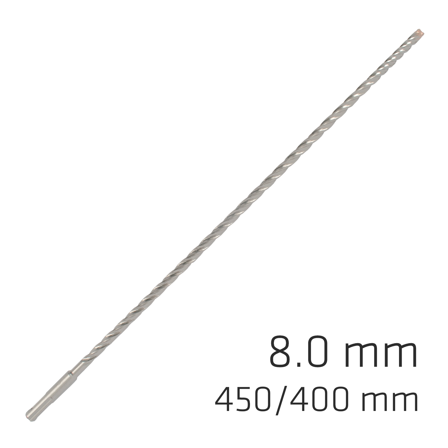 Force X 8.0 X 450/400 Sds-plus Rebar Drill Bit X4 Cutting Edges