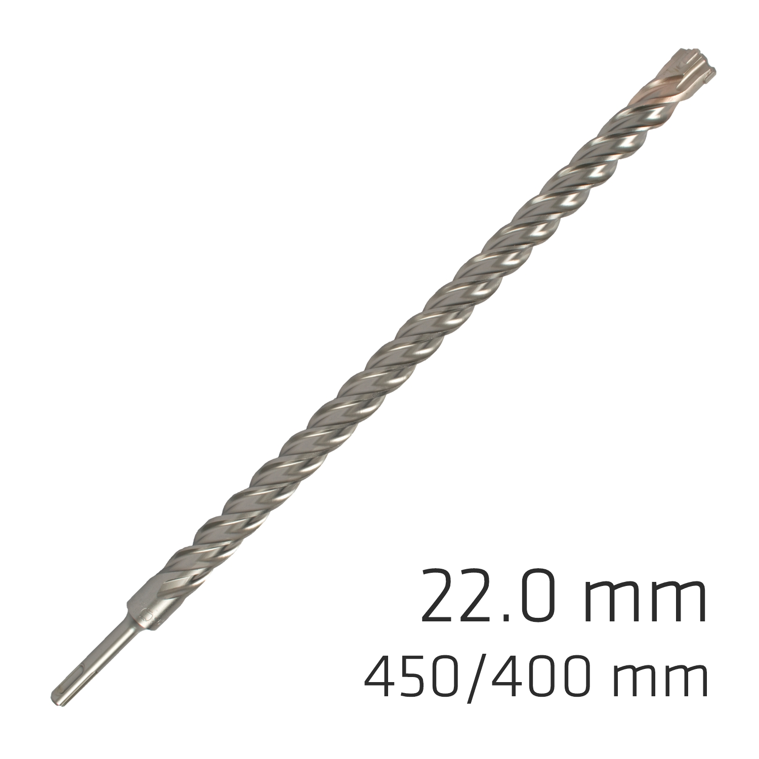 Force X 22.0 X 450/400 Sds-plus Rebar Drill Bit X4 Cutting Edges