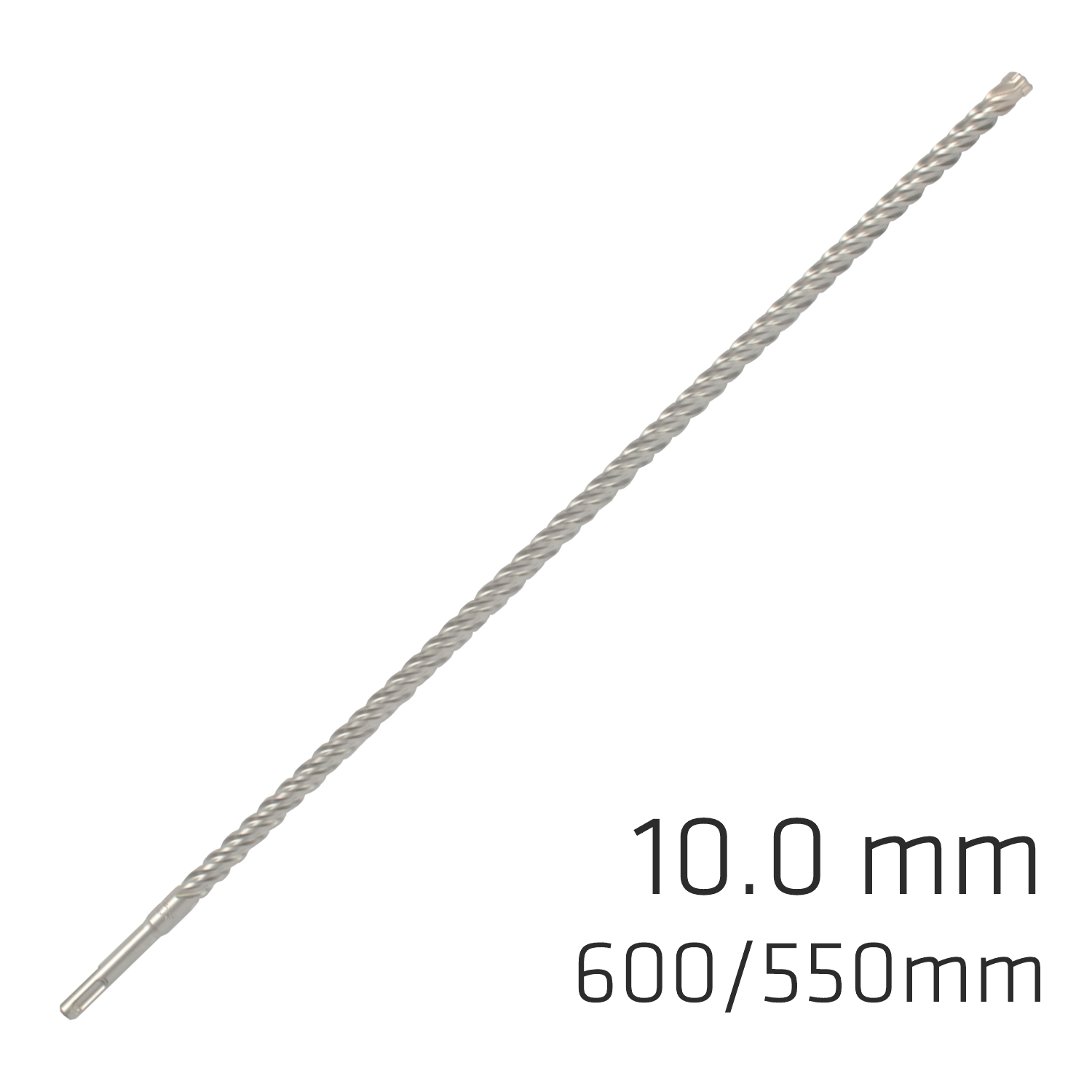 Force X 10.0 X 600/550 Sds-plus Rebar Drill Bit X4 Cutting Edges