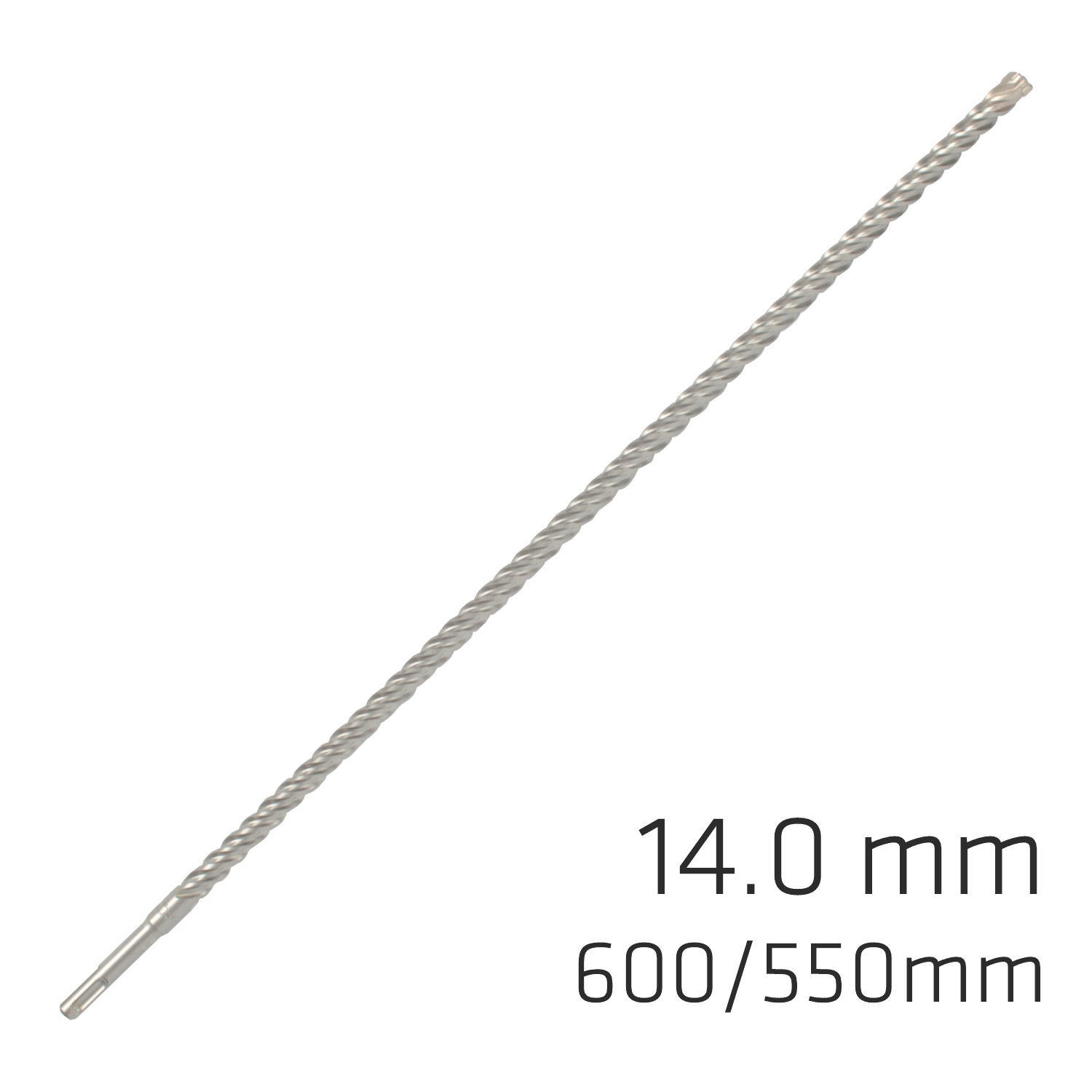 Force X 14.0 X 600/550 Sds-plus Rebar Drill Bit X4 Cutting Edges