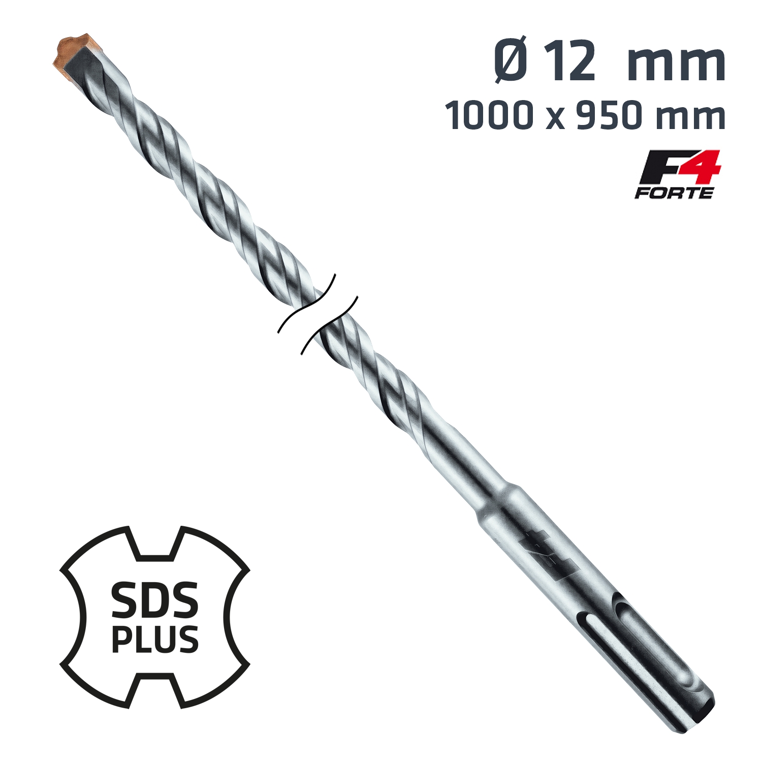 Sds Plus Hammer Bit 1000 X 950mm 12mm