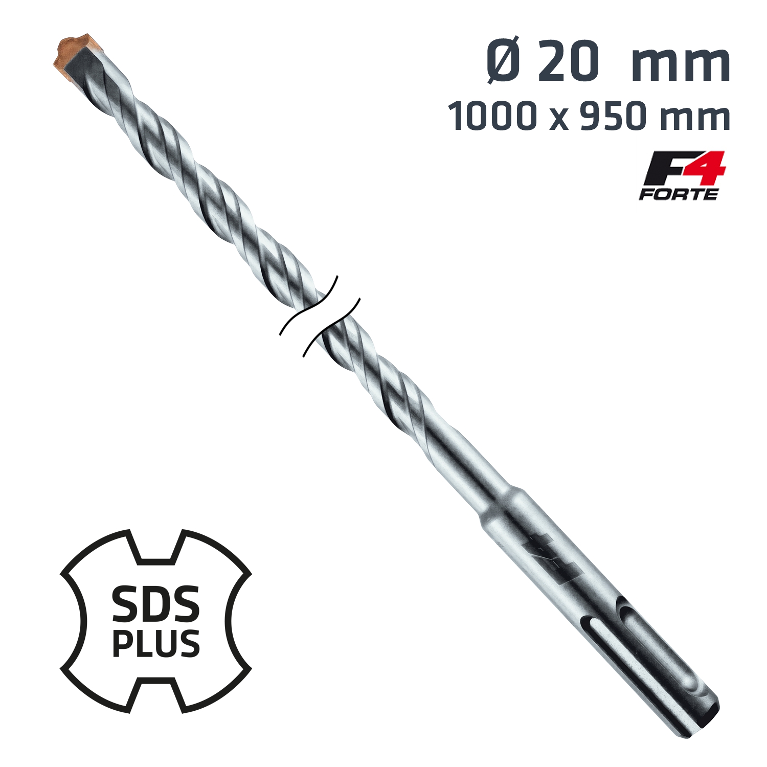 Sds Plus Hammer Bit 1000 X 950mm 20mm
