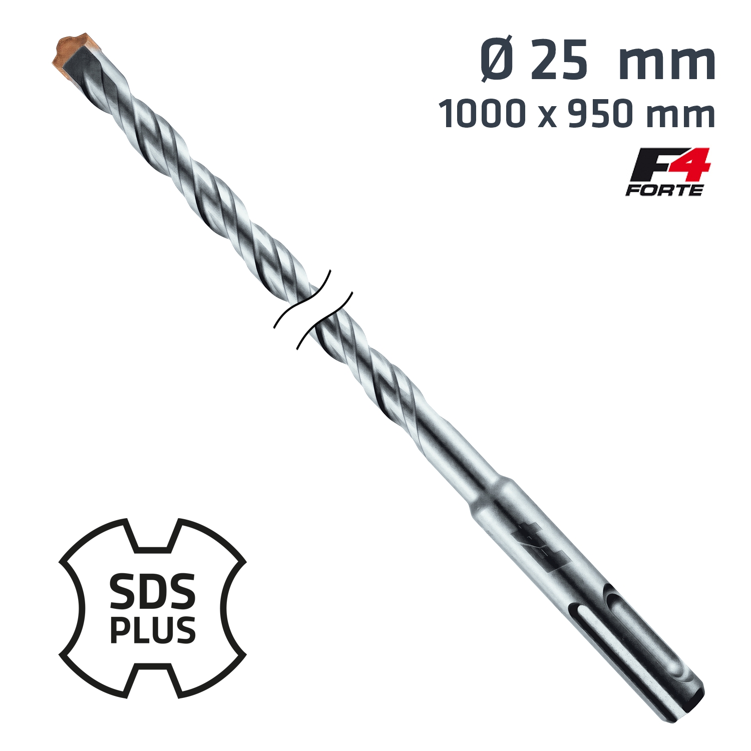 Sds Plus Hammer Bit 1000 X 950mm 25mm