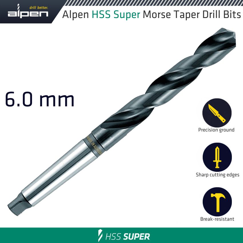 Hss Super 6mm Morse Taper Shank