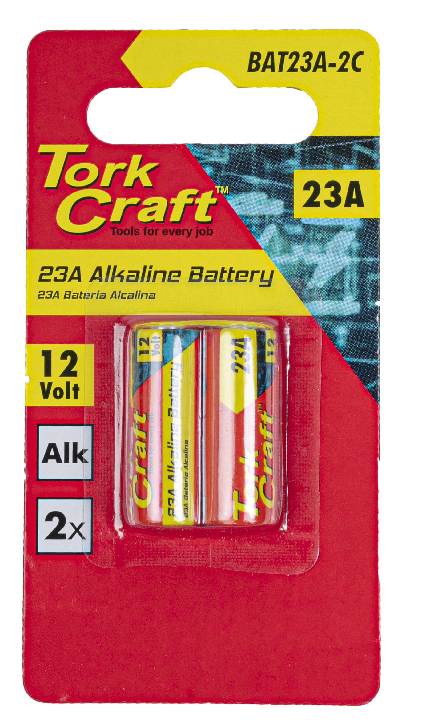 Battery 23a 12v Alkaline 2 Pack Carded
