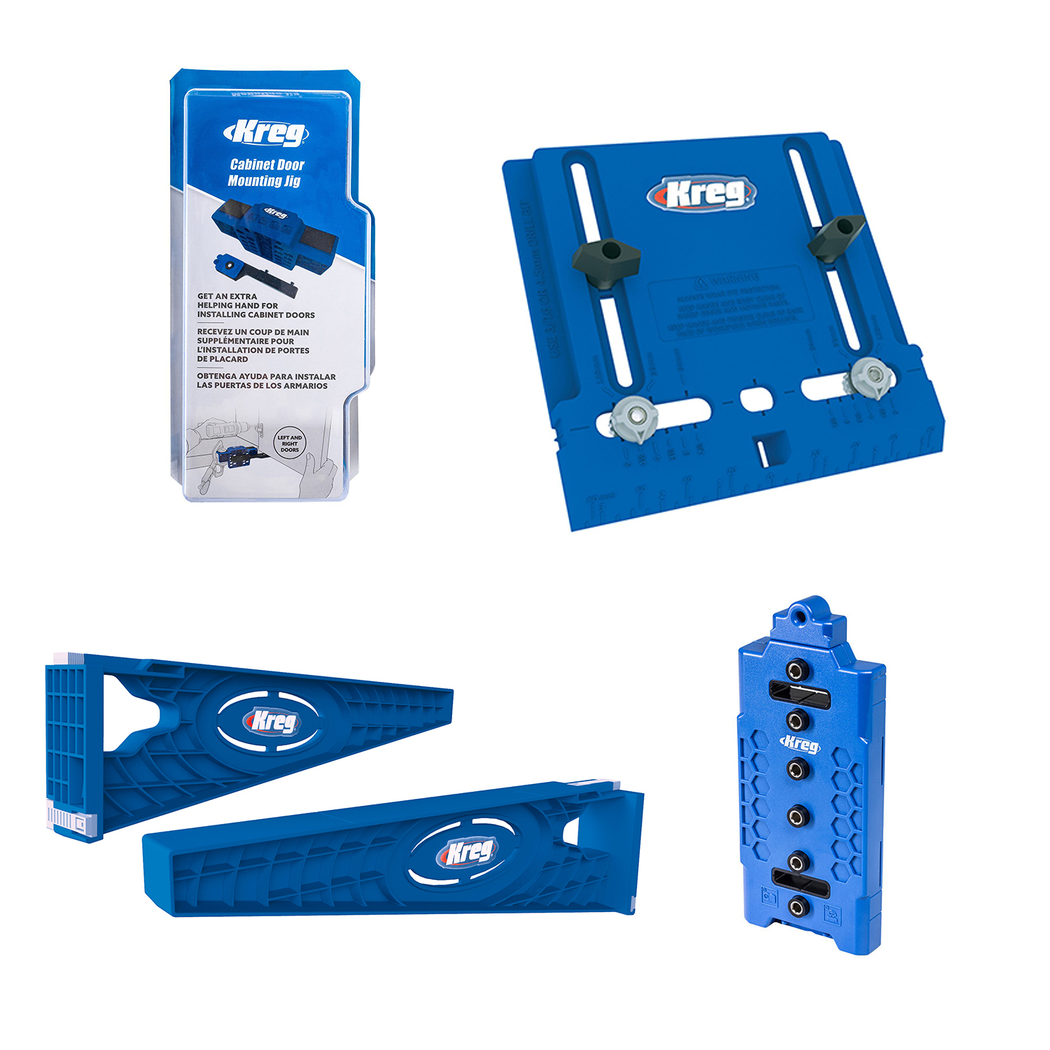 KREG CAB DOOR MOUNTING & HARDWARE JIG & DRAWER SLIDE JIG & SHELF PIN