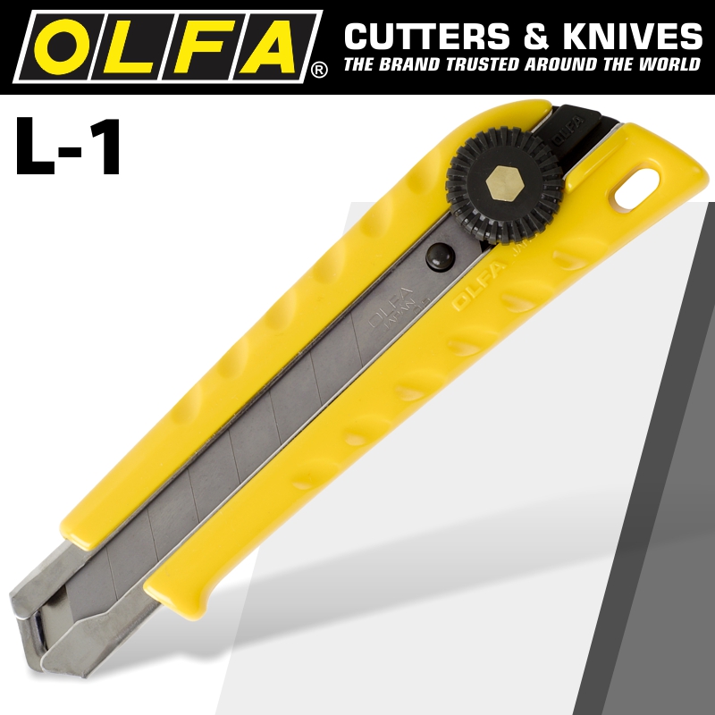 Olfa Cutter Model L-1 Heavy Duty Snap Off Knife 18mm