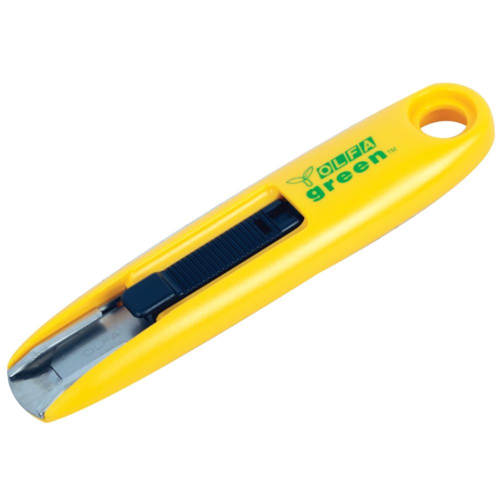 Olfa Safety Cutter - Recycled Green W/12.5mm Blade Box Opener Cutte