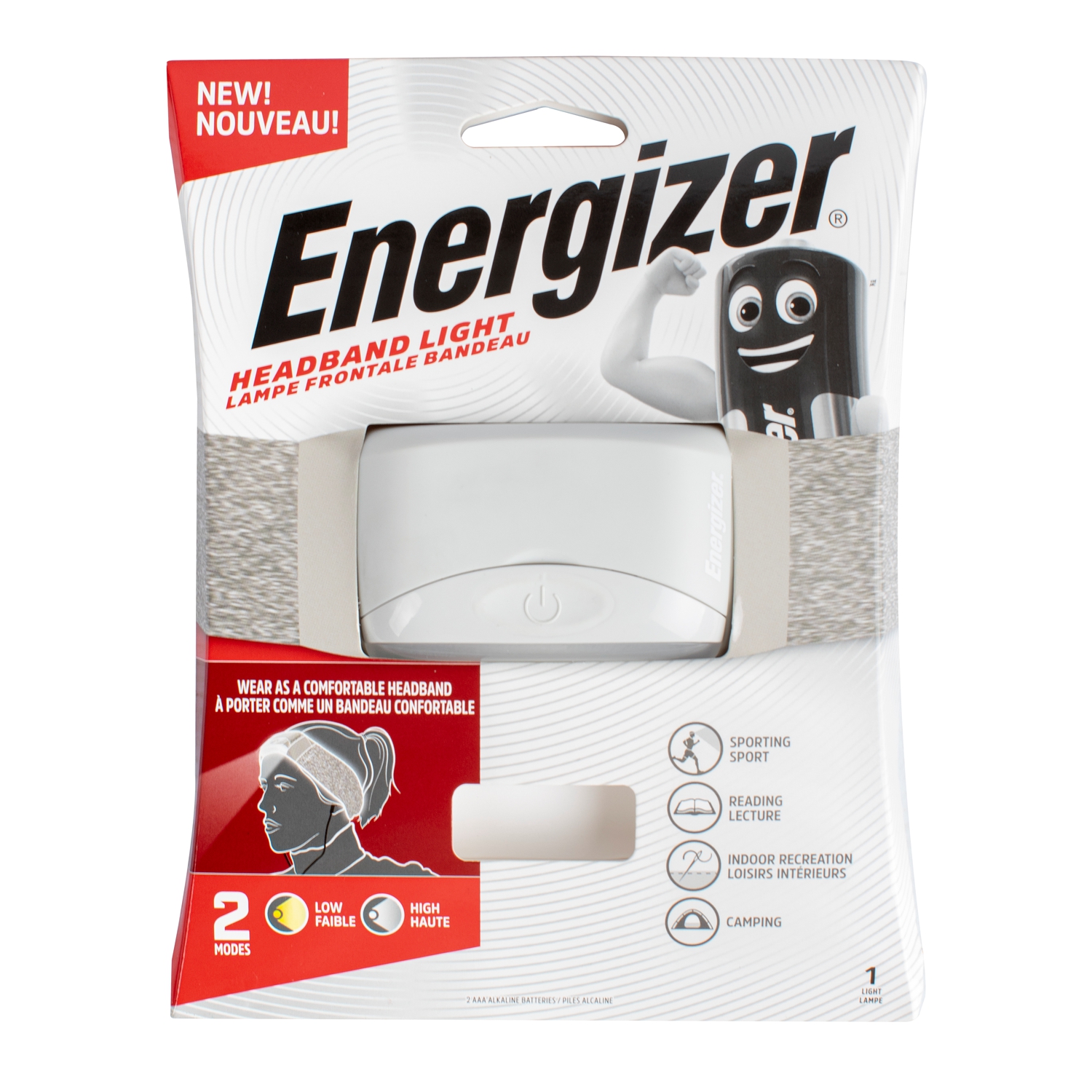 Headband Headlight Low Beam 30lumens Energizer