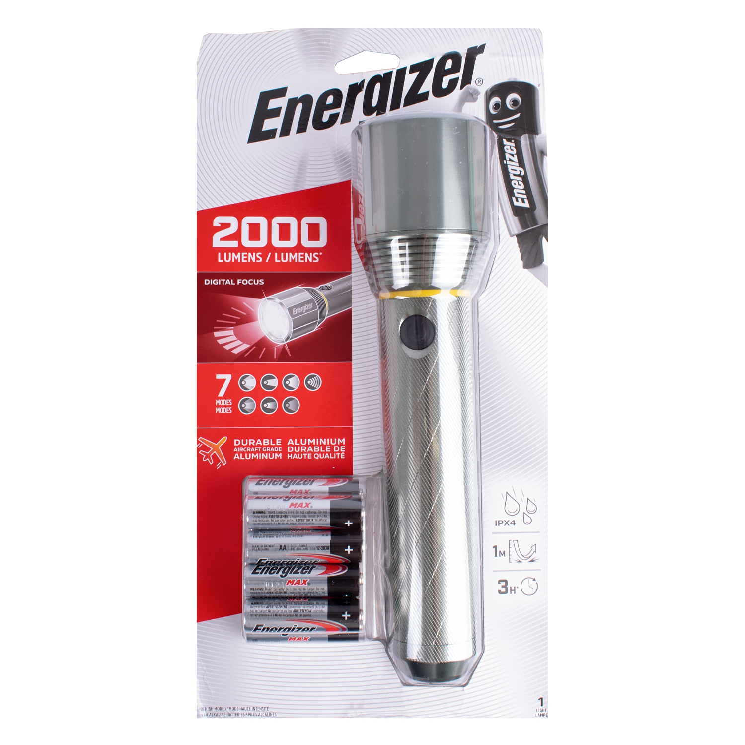 Vision Hd Metal 9aa 2000lumens Flashlight Energizer Torch