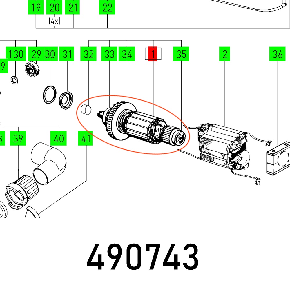 Armature 230v Bs 105 E Et-bg