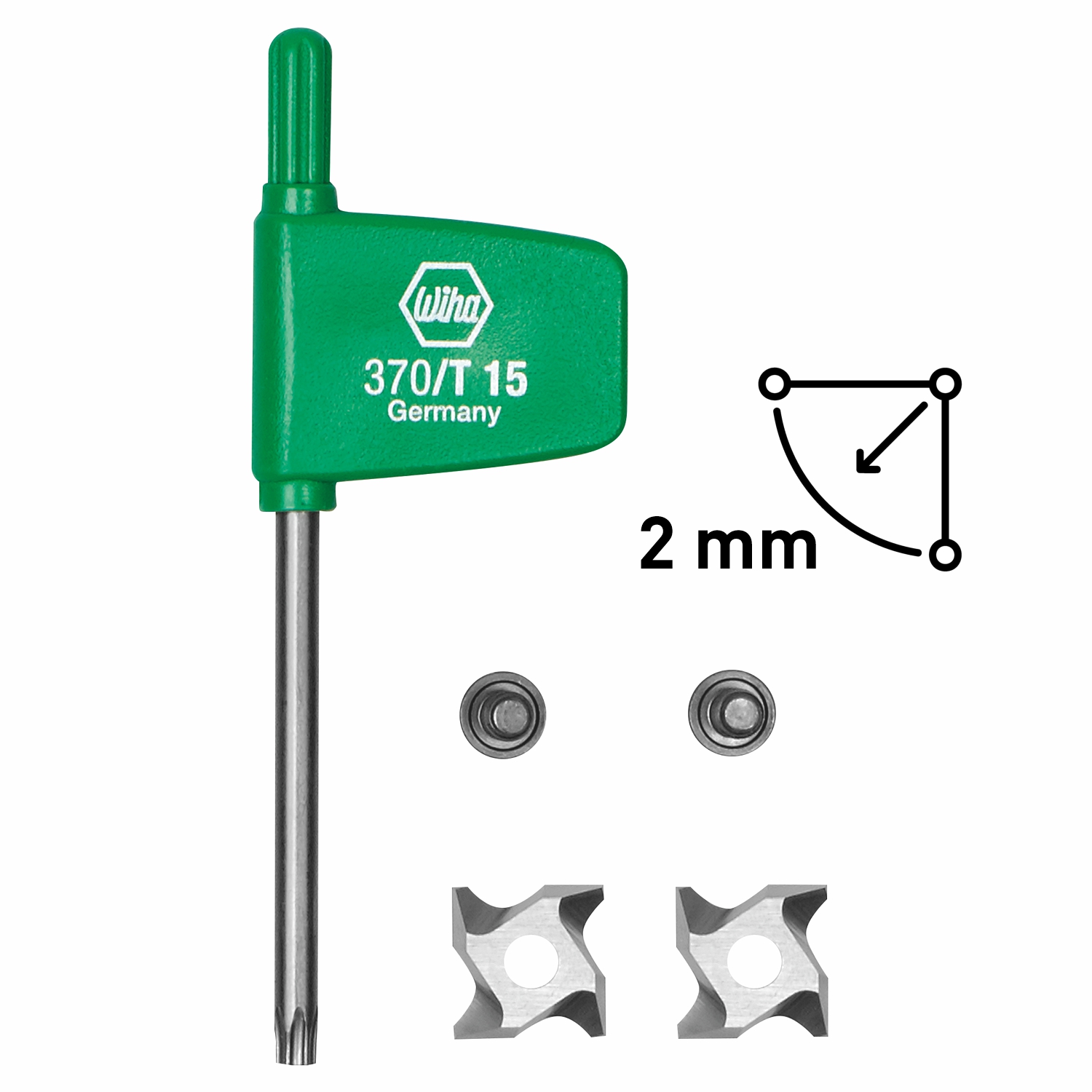 Festool HW-WP R2 D28 KL12,7 OFK Carbide Reversible Replacement Cutters 2 Pack