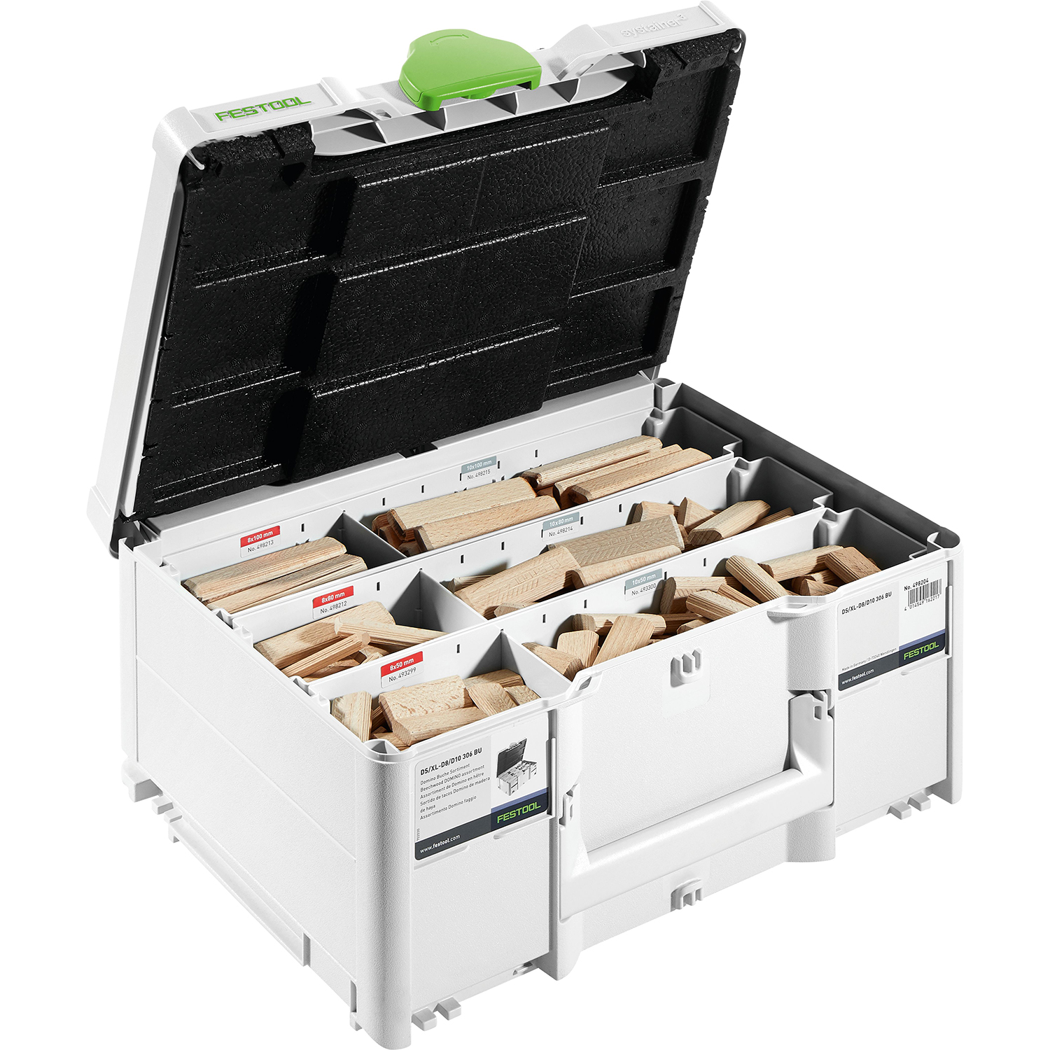 Festool DS/XL D8/D10 306 BU DOMINO XL Assortment (for DF 700)