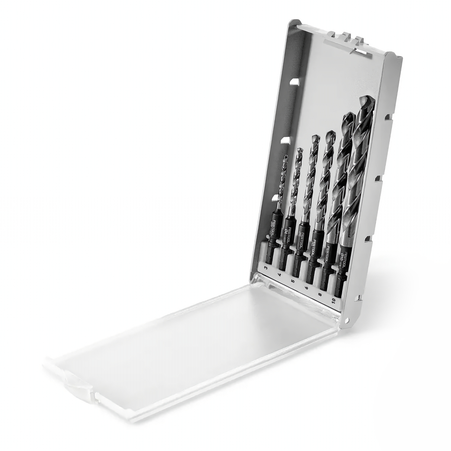 Festool BKS SYS3 D3-10 HSS CE 6-Piece Metal Drill Bit Case
