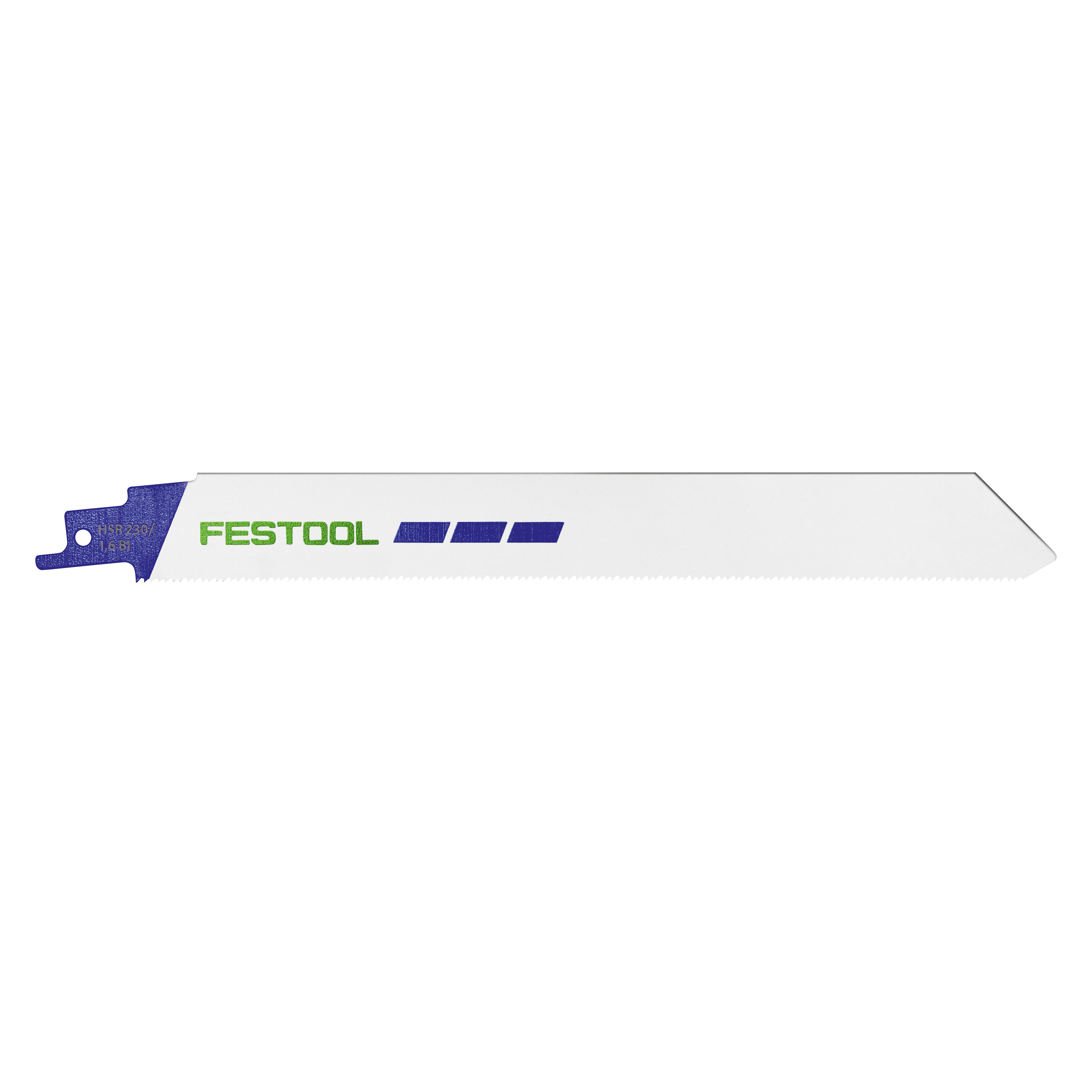 Festool HSR 230/1,6 BI/5 METAL STEEL/STAINLESS STEEL Sabre Saw Blade Set 230mm 5pc