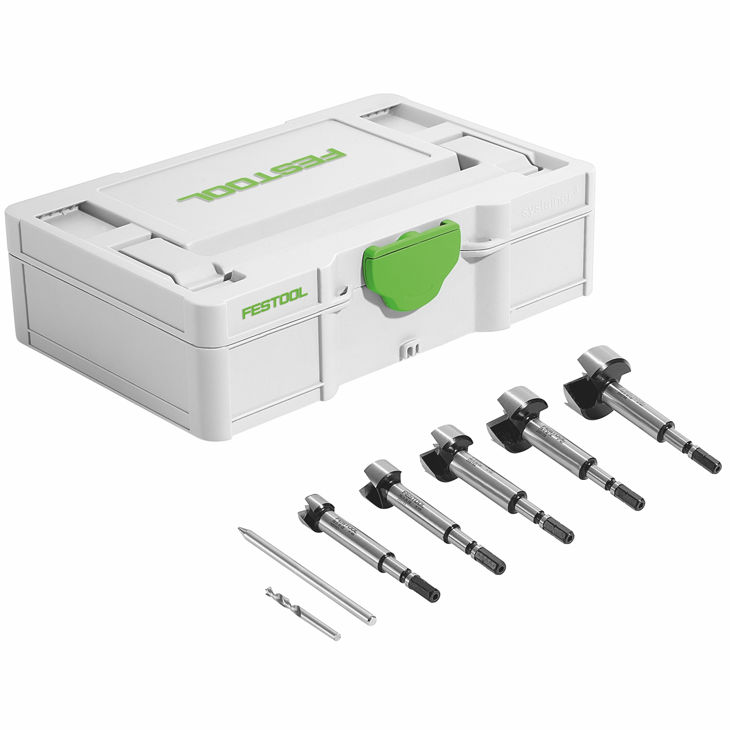Festool SYS3 S 76-FB CE-SORT/5 Forstner Drill Bit Set in Systainer³ S