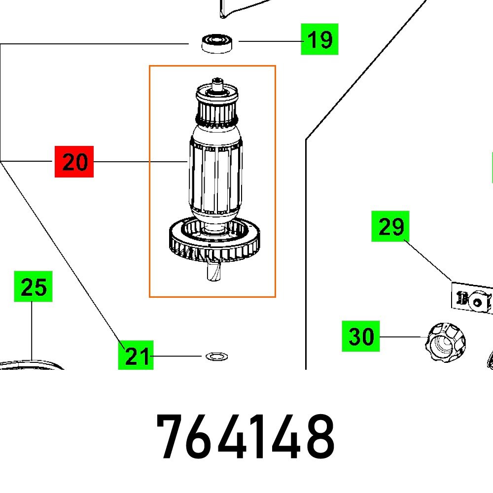 Armature Mxp 1200 230v