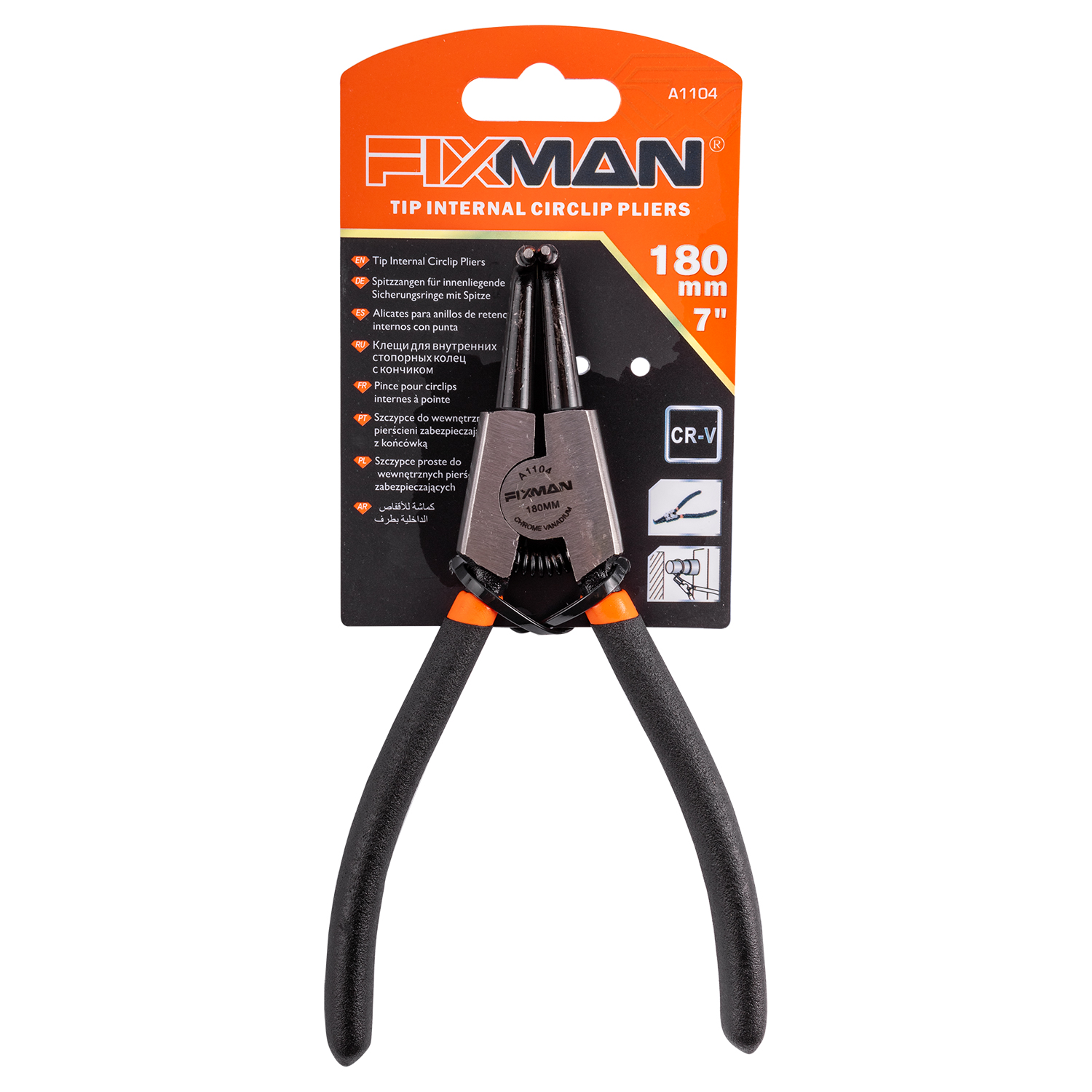 Fixman External Circlip Pliers 7'/175mm 90 Deg