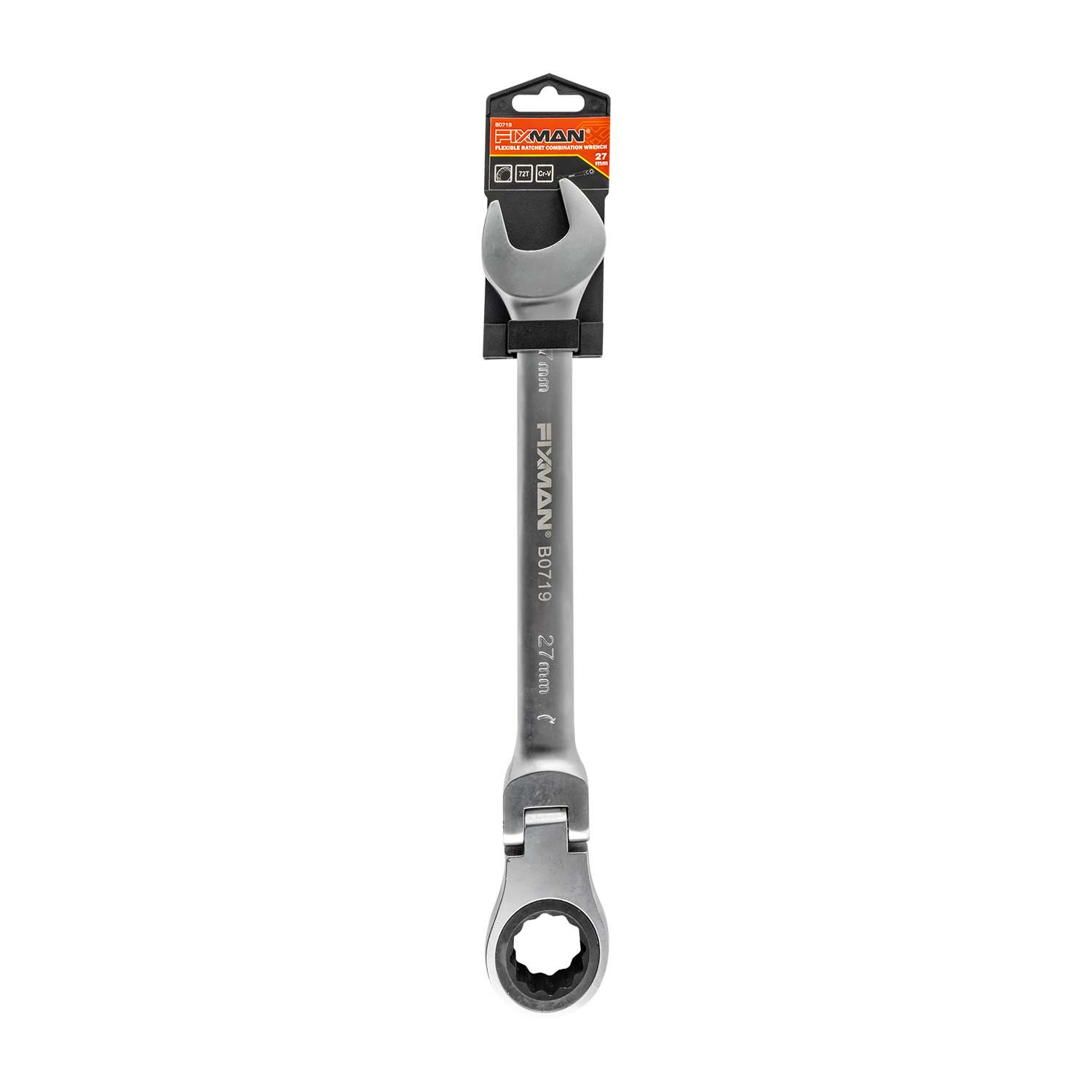 Fixman Flexible Ratchet Combination Wrench 27mm 72-Tooth