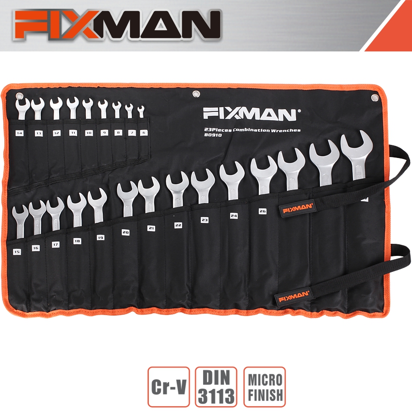Fixman 23pcs Combination Spanner Set 6mm - 32mm