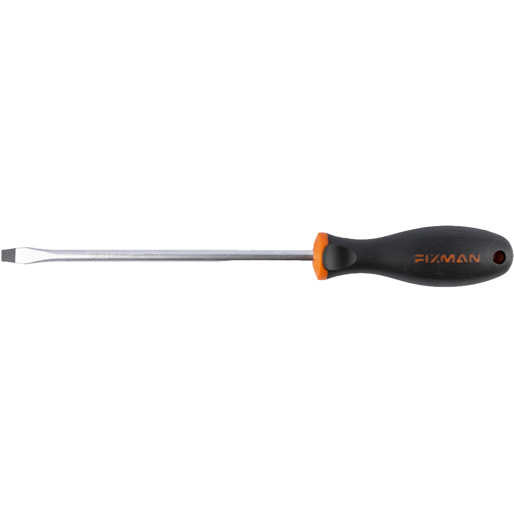 Fixman S/driver Slotted 8x1.2x100mm Crv With Ergonomic Handle