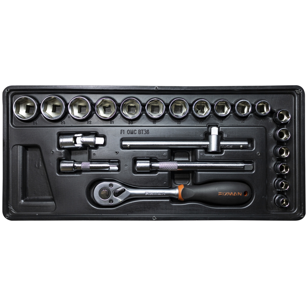 Fixman 22-pc 3/8' Dr.sockets & Accessories