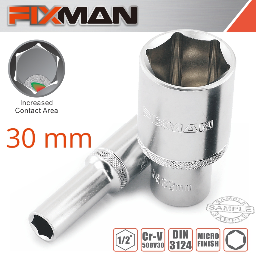 Fixman 1/2' Dr Deep Socket 30mm