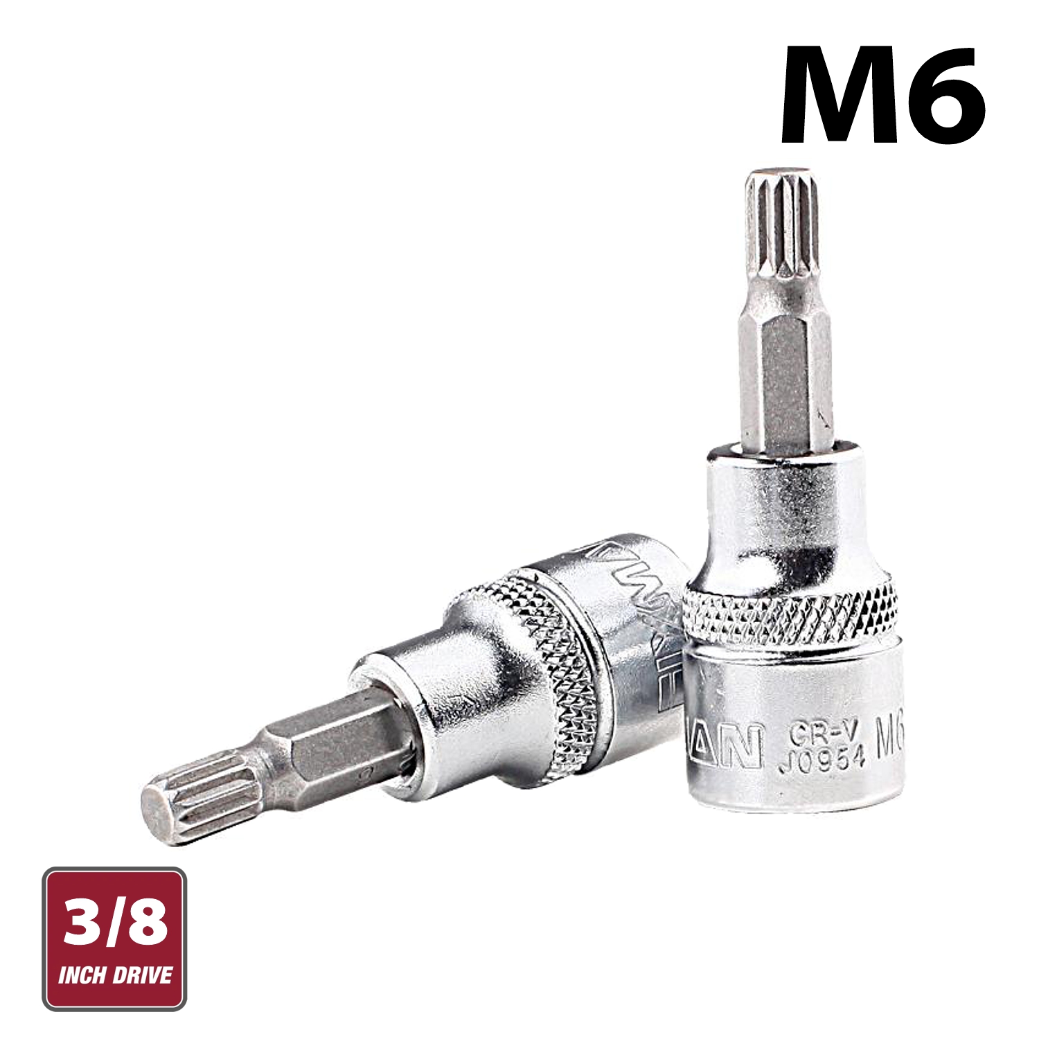 Fixman 3/8' Dr.bit Spline Socket M6