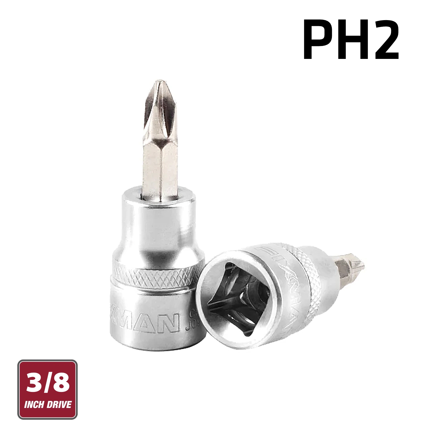 Fixman 3/8' Dr.bit Socket Ph2 Phillips Screwdriver Bit