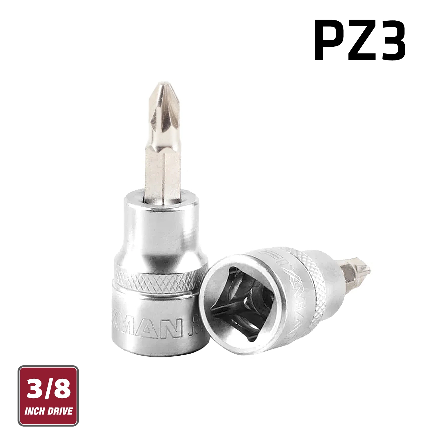 Fixman 3/8' Dr.bit Socket Pz3 Pozi Screwdriver Bit