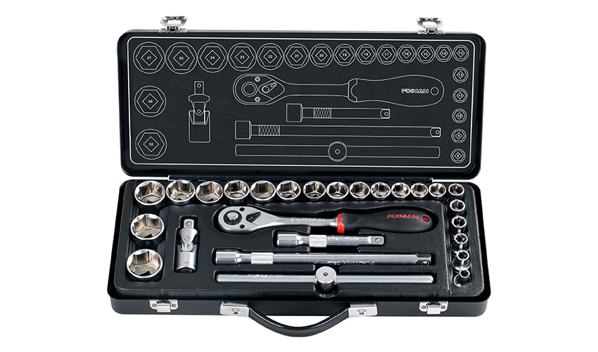 Fixman 26 Piece Socket Set 1/2' 8 - 25 27 30 &32mm