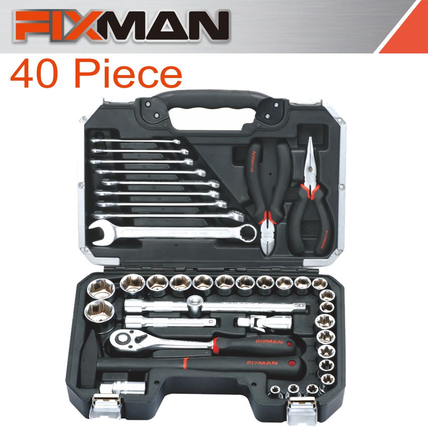 Fixman Socket Tool Set 40pc 1/2' Drive