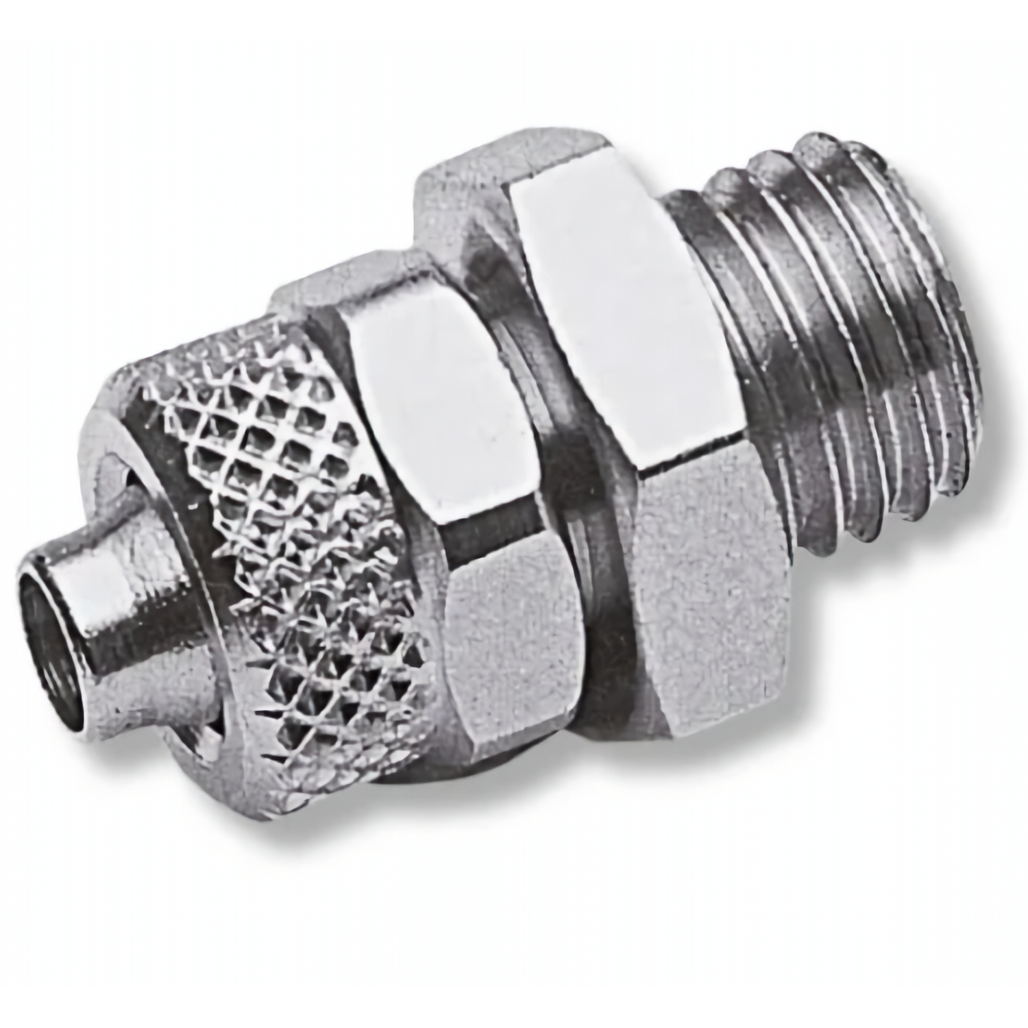 GAV RC3010-2P Straight Conical 1/8' M Push-In Fitting for 4mm Hose Packaged