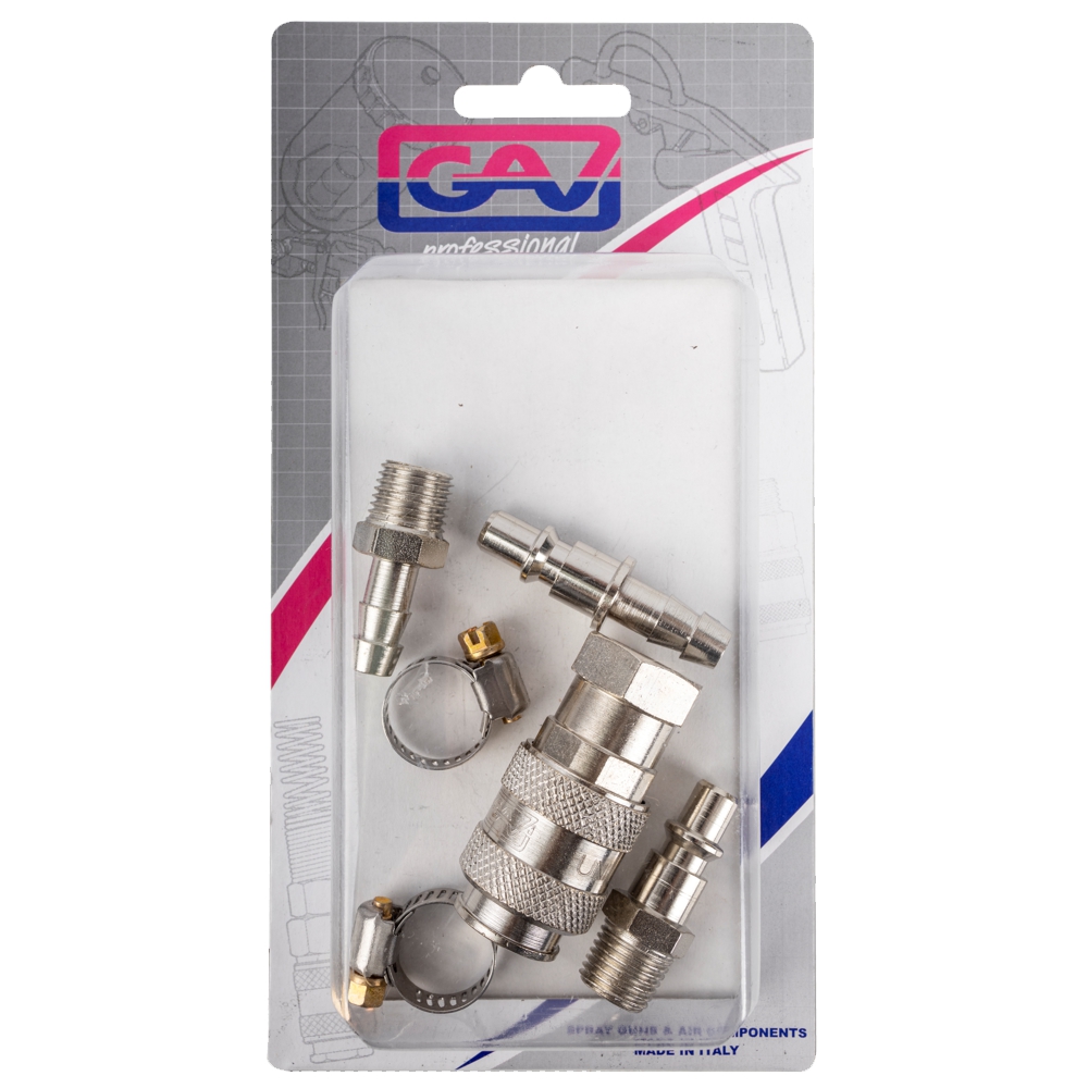 GAV UNI-6AR 6-Piece Quick Coupler Set