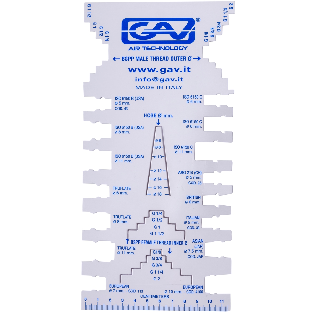 GAV01515 Profile Gauge for GAV Fittings