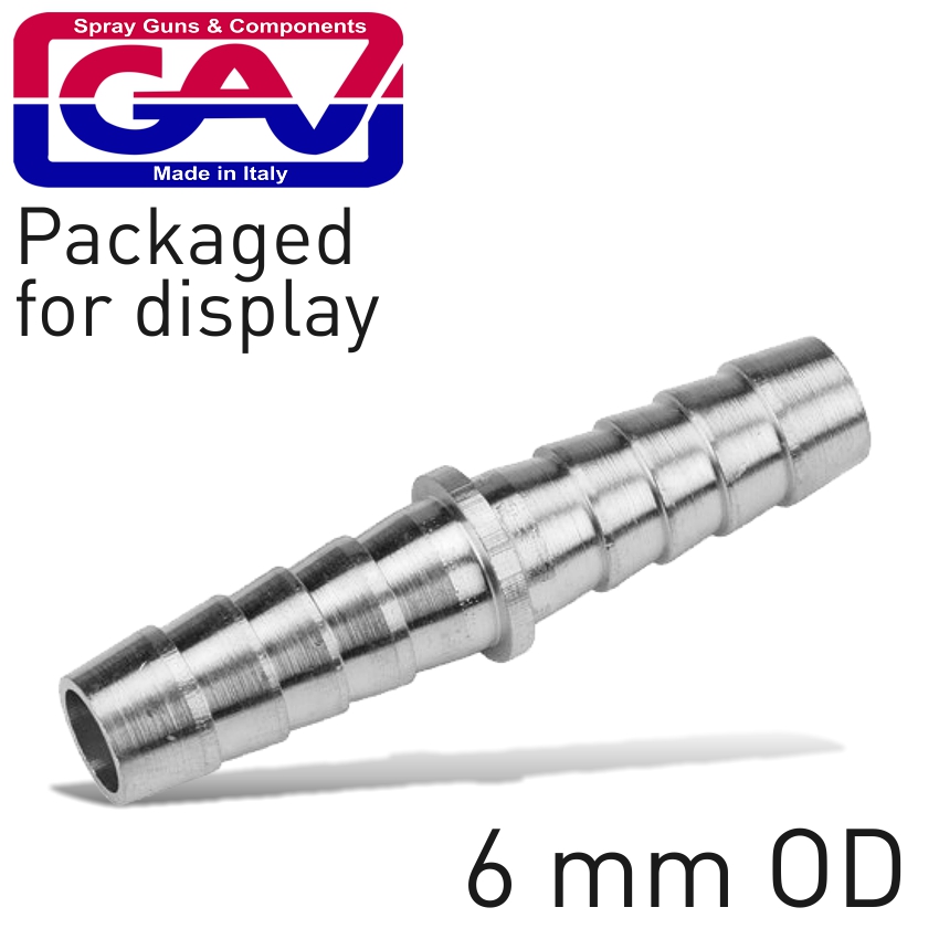 GAV1006P Double Union 6mm Packaged