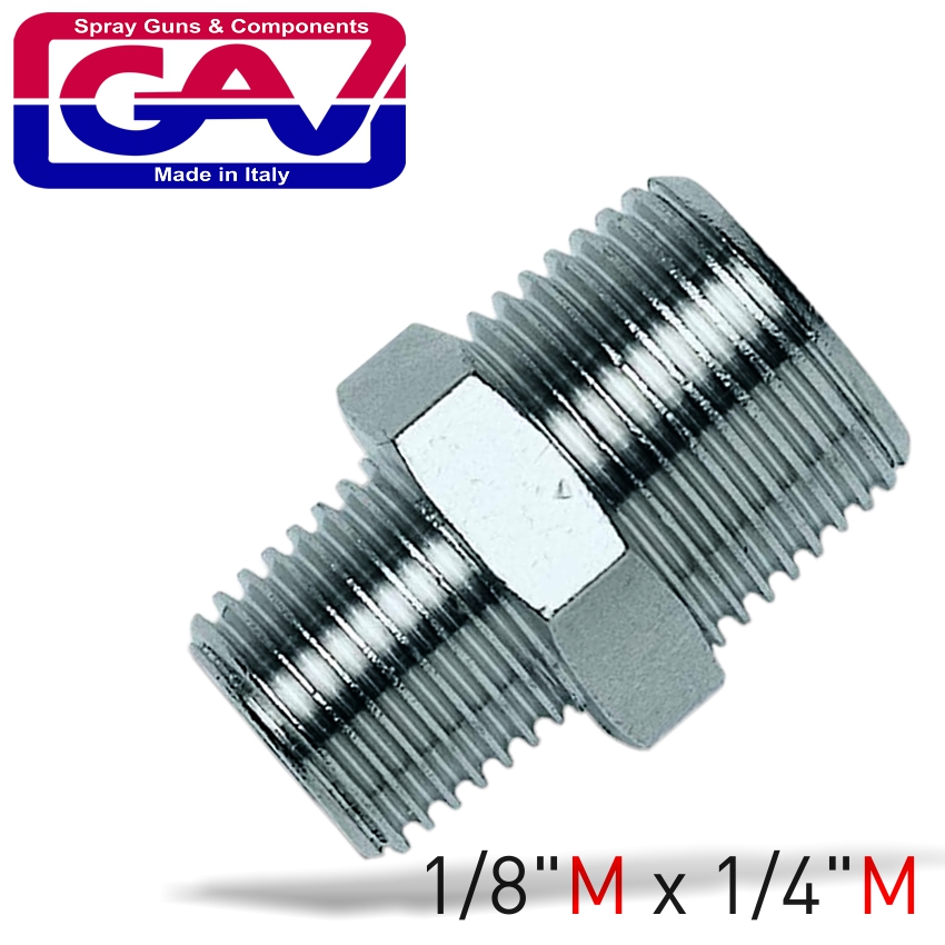 Taper Reducer Nipple 1/8 X 1/4 M/m