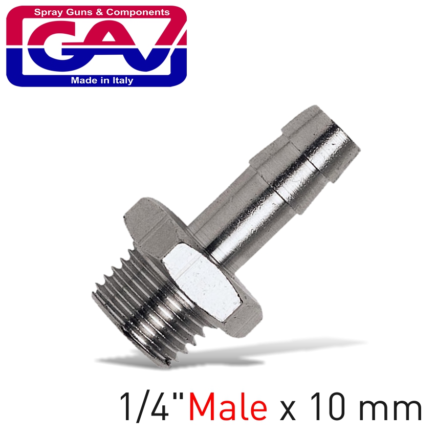 Hose Adaptor 1/4'm X 10mm
