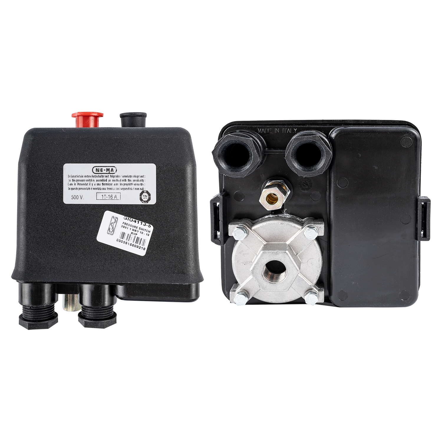 Pressure Switch 380v 1 Way 10 - 16 Amp Over Load