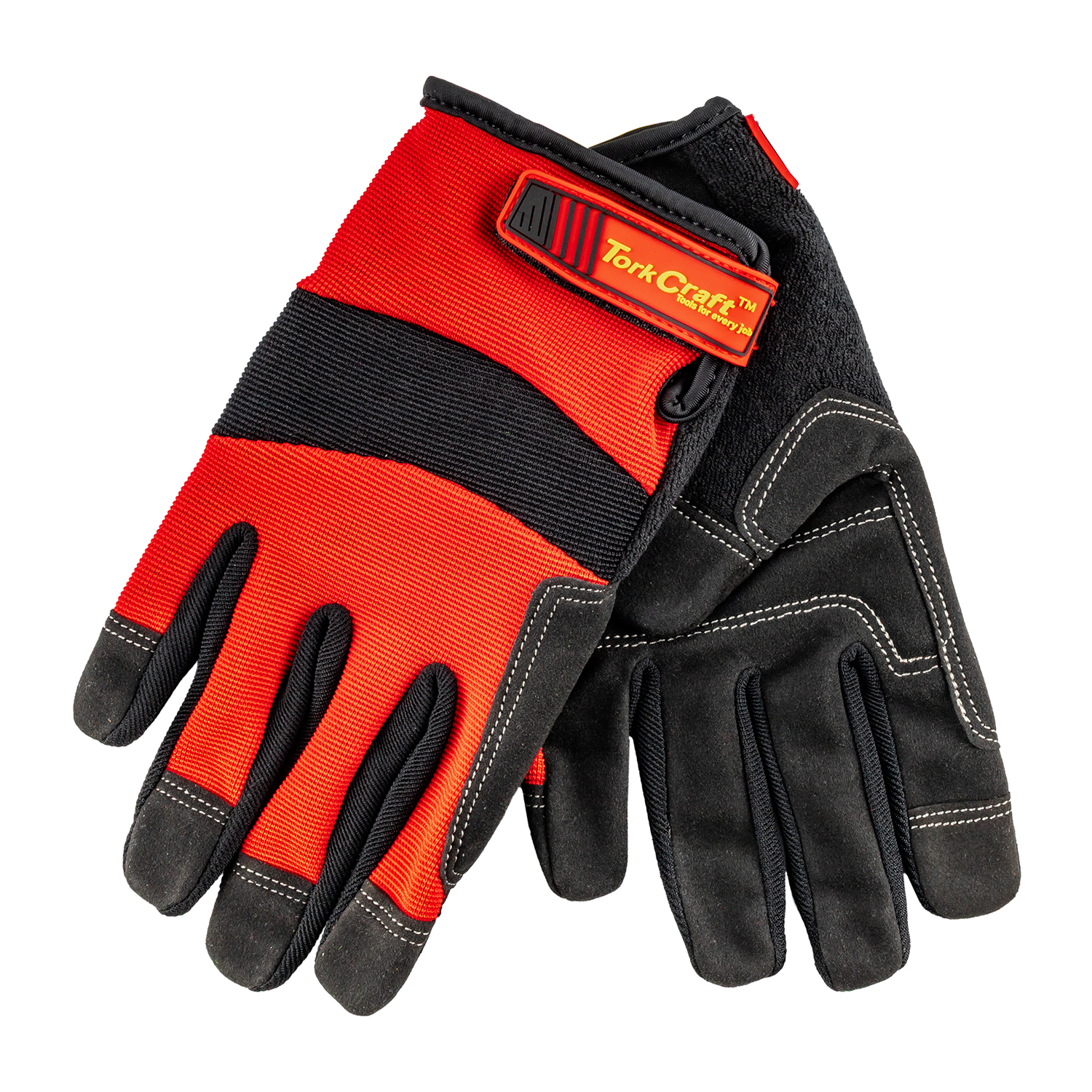 Work Glove 2xl All Purpose Red With Touch Finger